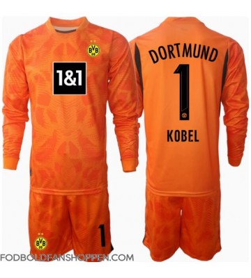 Borussia Dortmund Gregor Kobel #1 Målmand Tredjetrøje Børn 2024-25 Langærmet (+ Korte bukser)